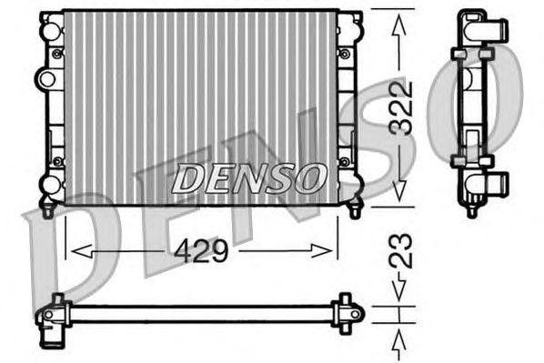 Радиатор, охлаждение двигател DRM32007 DENSO