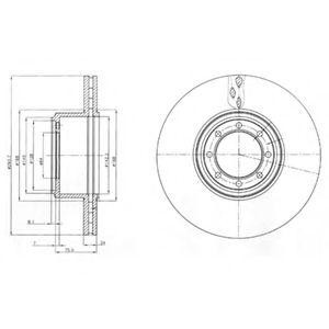Диск тормозной BG4102 DELPHI
