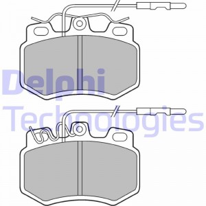Комплект тормозных колодок, диско LP493 DELPHI