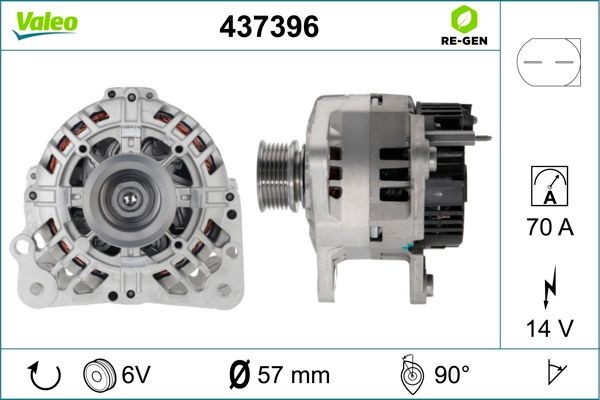 Генератор 437396 VALEO PHC