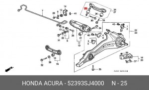 Сайлентблок 52393-SJ4-000 HONDA