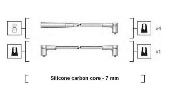 Ккомплект проводов зажигания 941318111208 MAGNETI MARELLI