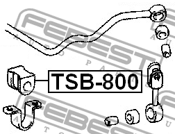 Втулка стабилизатора TSB-800 FEBEST