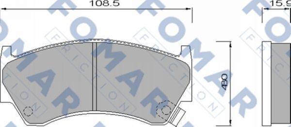 Колодки тормозные дисковые 51639981 ROULUNDS BRAKING