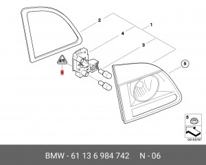 Розетка 61 13 6 984 742 BMW