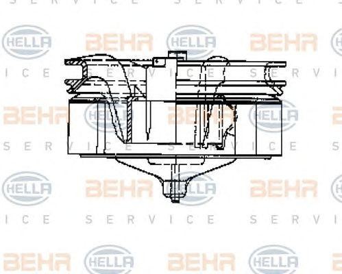 Электродвигатель, вентиляция салона 8EW009158021 HELLA