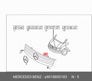 Деталь A 901 880 01 83 MERCEDES BENZ