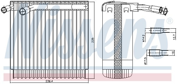 Испаритель, кондиционер 92129 NISSENS
