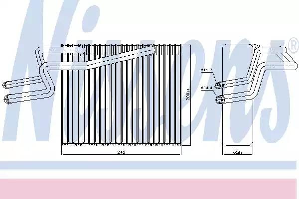 Испаритель, кондиционер 92215 NISSENS