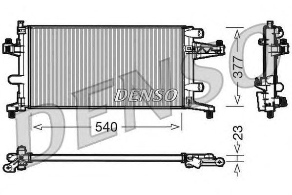 Радиатор, охлаждение двигател DRM20040 DENSO