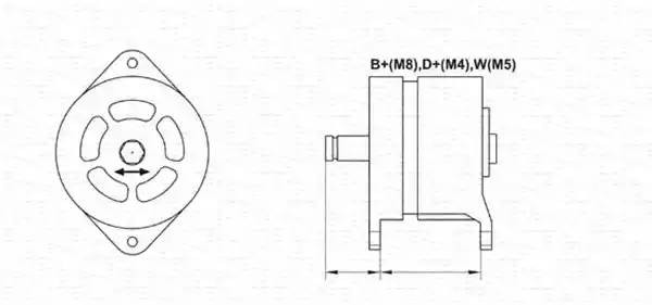 Генератор 943303100010 MAGNETI MARELLI