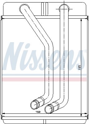 Теплообменник, отопление салона 77507 NISSENS