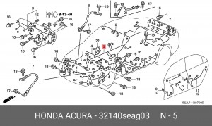 Жгут проводов 32140SEAG03 HONDA