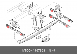 Уплотняющее кольцо 1167368 IVECO