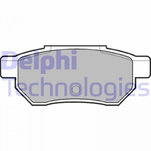 Комплект тормозных колодок, диско LP562 DELPHI