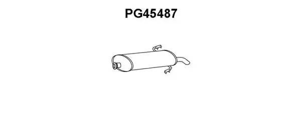 Глушитель выхлопных газов конечный PG45487 VENEPORTE