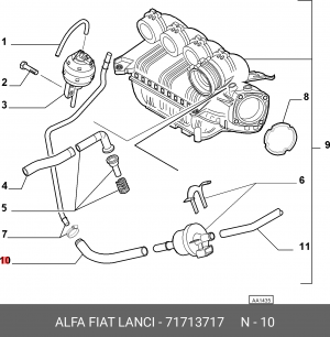 Ремкомплект, распределитель зажигания 71713717 ALFA FIAT LANCIA