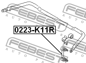 Стойка стабилизатора 0223-K11R FEBEST