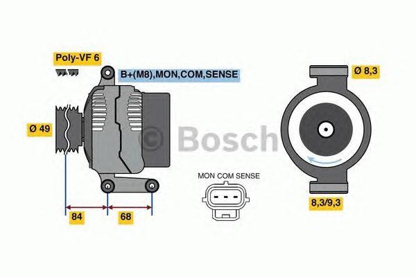 Генератор 0986049670 BOSCH
