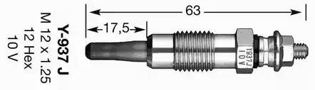 Свеча накаливания 7503 NGK NTK