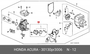Коммутатор, система зажигания 30130PR3006 HONDA