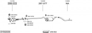 Глушитель выхлопных газов конечный 200209 BOSAL