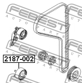Ролик ремня ГРМ 2187-002 FEBEST