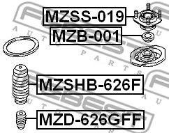 Опора амортизатора подвески MZSS-019 FEBEST