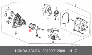 Коммутатор, система зажигания 30130P12006 HONDA