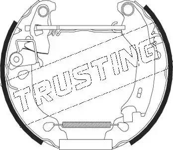 Комплект тормозных колодок, диско 525.0 TRUSTING