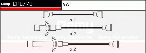 Ккомплект проводов зажигания DRL779 DELCO REMY