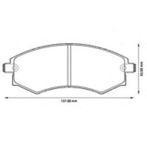 Комплект тормозных колодок, диско 572496B BENDIX JURID