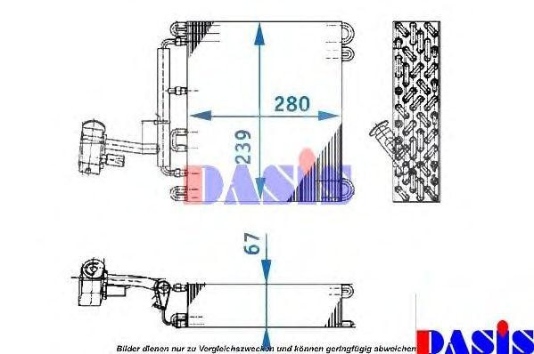 Испаритель, кондиционер 820192N AKS DASIS