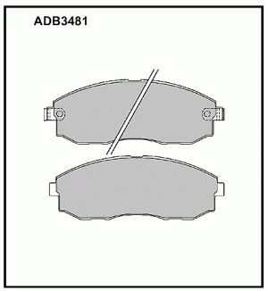 Колодки тормозные дисковые ADB3481 ALLIED NIPPON
