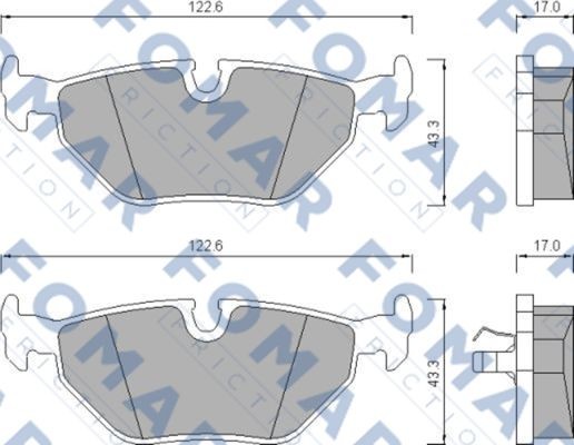 Колодки тормозные дисковые 51476581 ROULUNDS BRAKING
