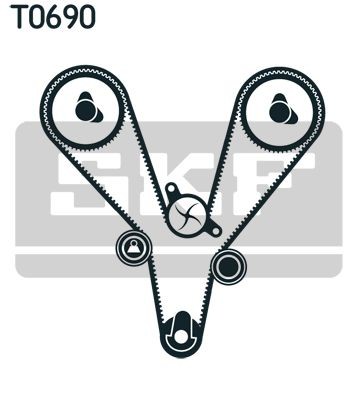 Комплект ремня ГРМ VKMA95657 SKF