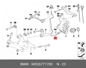 Датчик, частота вращения колеса 34 52 6 771 709 BMW