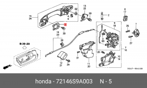 Деталь 72146S9A003 HONDA