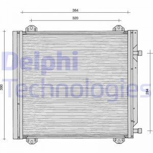 Конденсатор, кондиционер TSP0225104 DELPHI