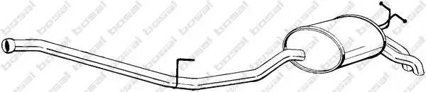 Глушитель выхлопных газов конечный 287-087 BOSAL