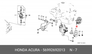 Клиновой ремень 56992-692-013 HONDA