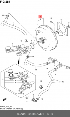 Усилитель тормозной системы 51300-79J01 SUZUKI