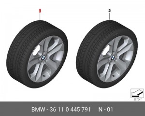 Колесо в сборе 36 11 0 445 791 BMW