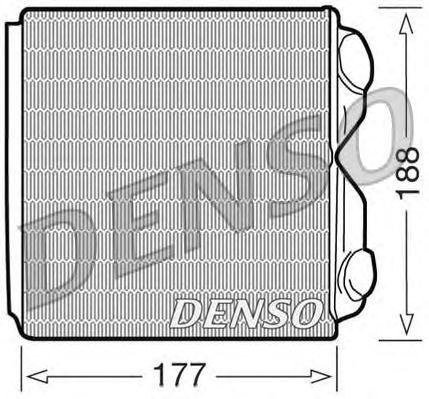 Теплообменник, отопление салона DRR25010 DENSO