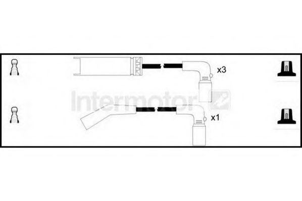 Ккомплект проводов зажигания 73667 STANDARD