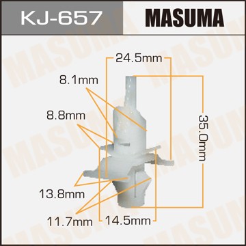Клипса крепежная KJ657 MASUMA