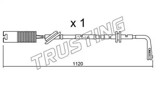 Сигнализатор, износ тормозных колодок SU.124 TRUSTING