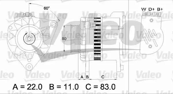 Генератор 437052 VALEO PHC
