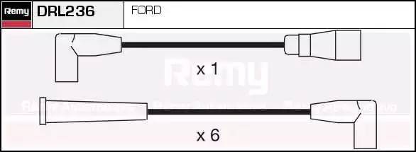 Ккомплект проводов зажигания DRL236 DELCO REMY