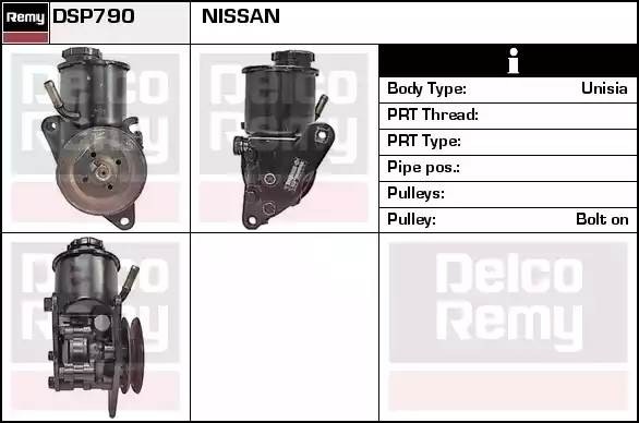 Гидравлический насос, рулевое управление DSP790 DELCO REMY